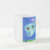 希望は私をより高く持ち上げます フロストグラスマグカップ (正面右)