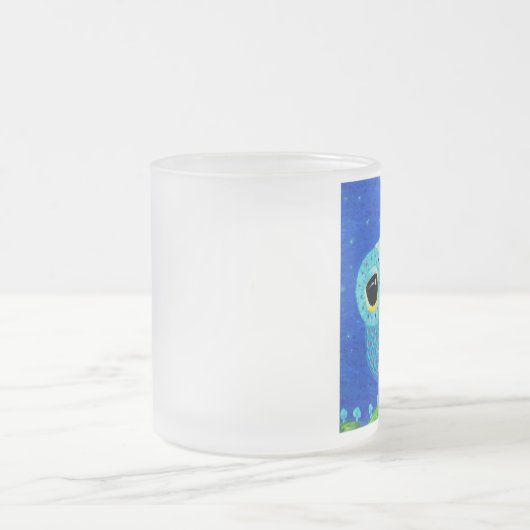 希望は私をより高く持ち上げます フロストグラスマグカップ (中央)