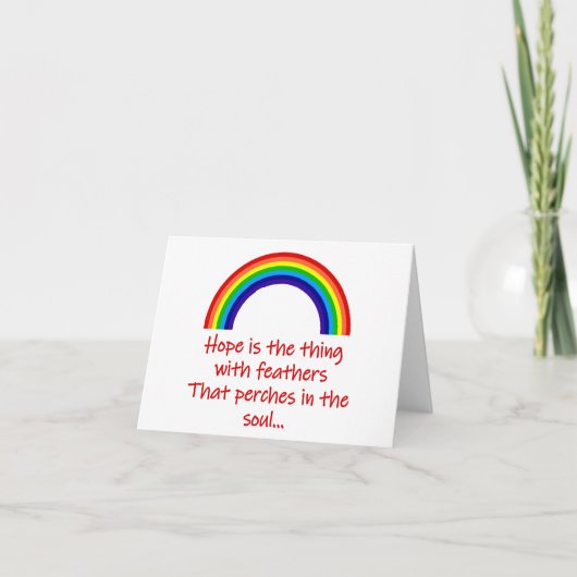 希望は羽が付いている カード (正面)