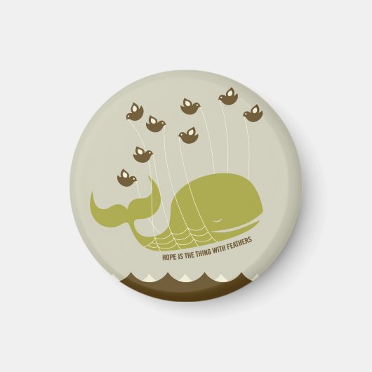 希望は羽が生えている マグネット (正面)