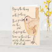 希望は羽との事です カード (黄色い花)