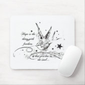 希望は羽との事です マウスパッド (マウス)