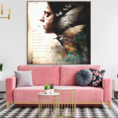 希望は羽の付いた物 キャンバスプリント (インサイチュ (リビング))