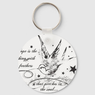 希望は羽の付いた物 キーホルダー
