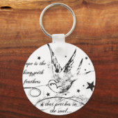 希望は羽の付いた物 キーホルダー (正面)