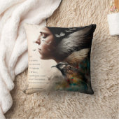 希望は羽の付いた物 クッション (ブランケット)