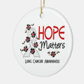 希望は肺癌3重要です セラミックオーナメント (左)