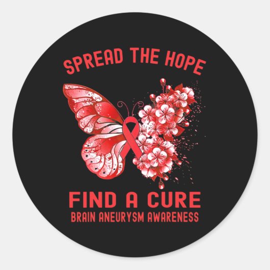 希望は脳動脈瘤の認識度を治す ラウンドシール (正面)