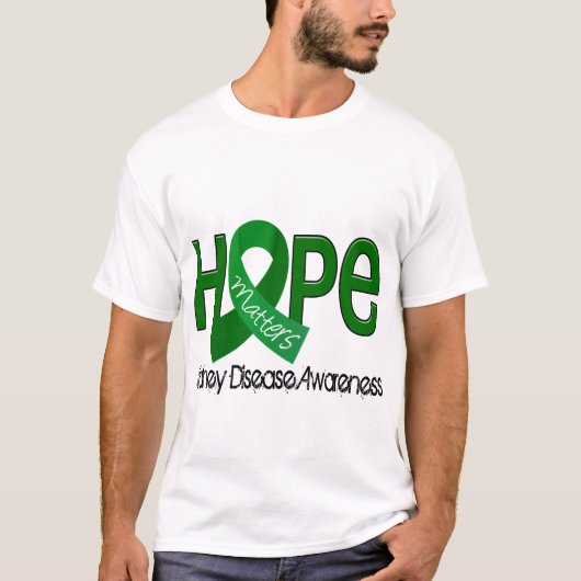 希望は腎臓病2重要です Tシャツ (正面)