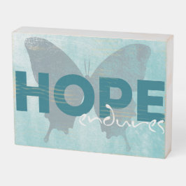 希望は蝶に耐える ウッドボックスサイン