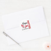 希望は蝶の骨がん ラウンドシール (封筒)