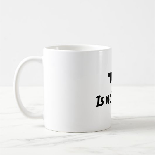 希望は計画のマグではない コーヒーマグカップ (左)