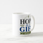 希望は贈り物 日々の信仰のデボーション コーヒーマグカップ (正面右)