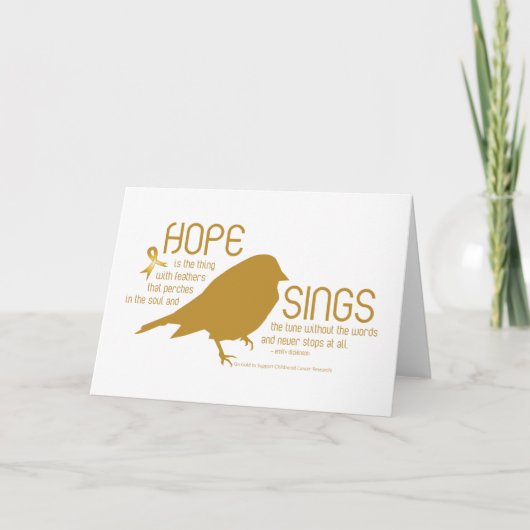 希望は金ゴールドを歌います カード (正面)