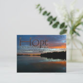 希望は鳥のよう感動的引用文 ポストカード (スタンド正面)