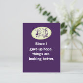 希望を与え持ち上げているので、事態は好転している ポストカード (スタンド正面)