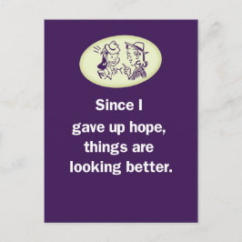 希望を与え持ち上げているので、事態は好転している ポストカード