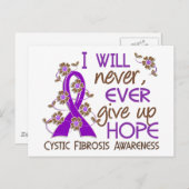 希望を与え持ち上げない4嚢胞性線維症 ポストカード (正面/裏面)