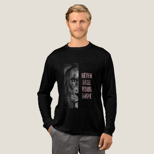 希望を失わない トライブレンドTシャツ (正面全体)