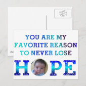 希望を失わない – Jay ポストカード (正面/裏面)