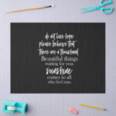 希望を失わないtがあ信じることを願う 薄葉紙 (クラフト)