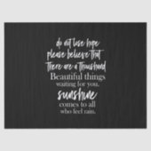 希望を失わないtがあ信じることを願う 薄葉紙 (正面)