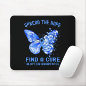 希望を広げる治療の脱毛症認識度 マウスパッド (マウス)