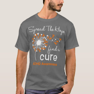 希望を広げる治療法を見つけるADHD認識度 Tシャツ