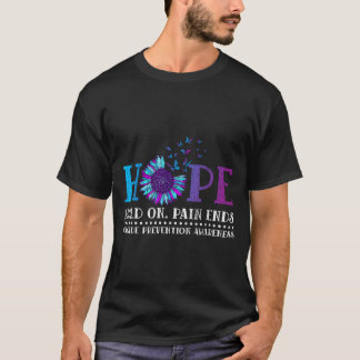 希望を持ち続けよう 苦しみは終わる 自殺防止啓発 Tシャツ
