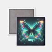 希望を数々の描く輝く色の蝶 マグネット (正面/裏面)