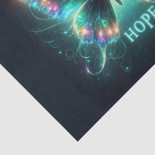 希望を数々の描く輝く色の蝶 薄葉紙 (詳細)