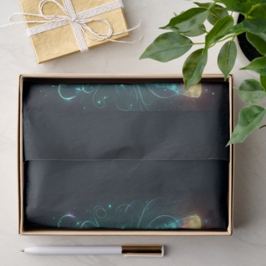 希望を数々の描く輝く色の蝶 薄葉紙 (ギフト)