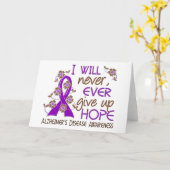 希望を決して持ち上げない与え4アルツハイマー病 カード (黄色い花)