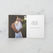 希望を祝う ゴールドスクリプト ホリデー フォト カード (内部)