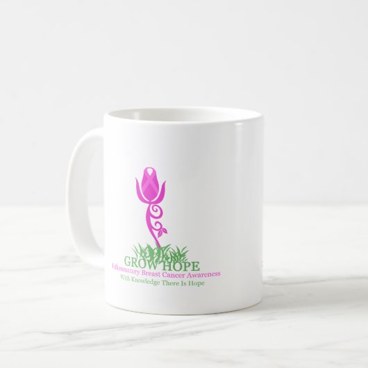 希望を育てて下さい コーヒーマグカップ (正面左)