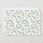 希望エレガントの興奮 |グリーンフォトクリスマス シーズンカード (裏面)