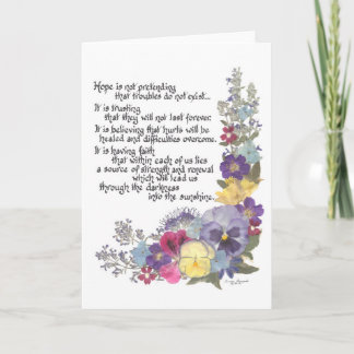 希望カードのメッセージ カード