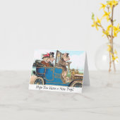 希望ニース旅行を有します! 挨拶状 カード (黄色い花)