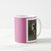 希望ビクトリアンに満ちた顔 コーヒーマグカップ (正面右)