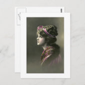 希望ビクトリアンに満ちた顔 ポストカード (正面/裏面)