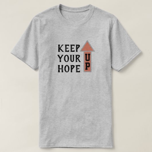 希望保を持って Tシャツ (デザイン正面)