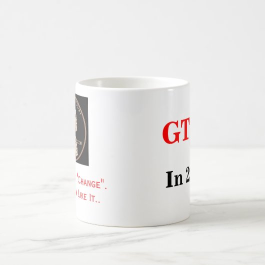 希望及び変更のマグ コーヒーマグカップ (中央)