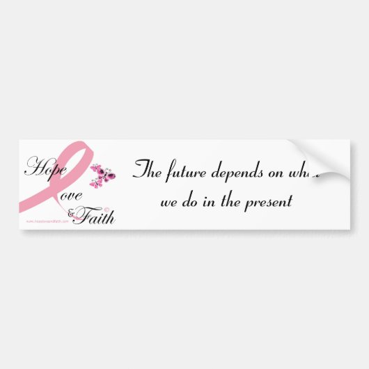 希望愛及び信頼のバンパーステッカー バンパーステッカー (正面)