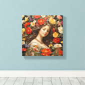 希望感じに満ちた キャンバスプリント (インサイチュ (ウッドフロア))