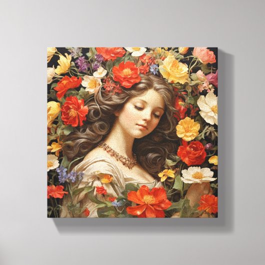 希望感じに満ちた キャンバスプリント (正面)