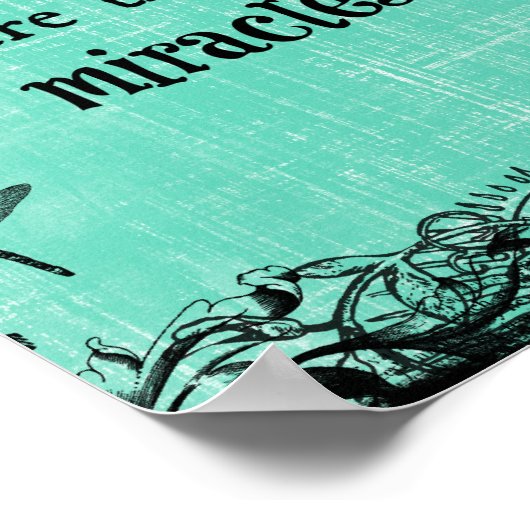 希望感動的がある場合は信仰引用文 ポスター (角)