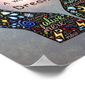 希望感動的と夢に関する引用文 ポスター (角)