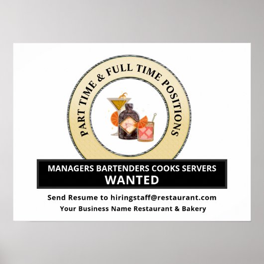 希望救済求雇用のパーソナライズ ポスター (正面)