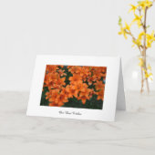 希望最高のフローラグリーティングカード カード (黄色い花)