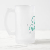 希望最高の曇りガラスのビールマグ フロストグラスビールジョッキ (左)